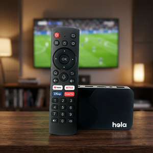 Garantie d'un an |   Nouvelle Box IPTV Intelligente 2026 <span class=keywords><strong>Hola</strong></span> Box HiiTV Lemon TV Stalker Android 15 8K avec Télécommande Vocale Bluetooth - Product Image 1