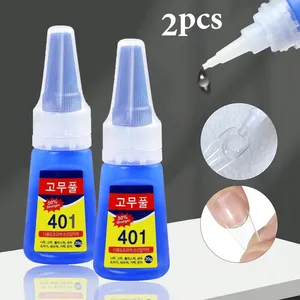 Colle à ongles super résistante, 20g, pour faux ongles, pointes d'ongles souples, Gel à séchage rapide, adapté aux débutants en Nail Art, Gel adhésif, 1/2/6 pièces - Product Image 1