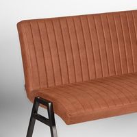 Vente en gros de restauration rapide moderne, canapé en cuir artificiel pour café, fauteuil pour discothèque, banc de canapé