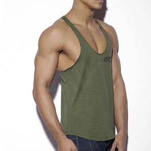 Débardeur de sport décontracté pour homme, haute qualité, faible MOQ, coupe ajustée, sans manches, respirant, séchage rapide, polyester/coton, vêtement de fitness - Product Image 2