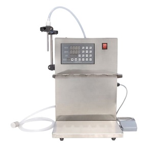 Machine de remplissage semi-automatique de liquides en sachets à bec verseur, machine de remplissage quantitative de sachets verticaux de bureau - Product Image 1
