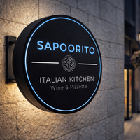Letrero Luminoso Exterior LED para Publicidad, Logotipo Comercial, Impermeable, Personalizado para Pared, Tienda, Caja de Luz LED