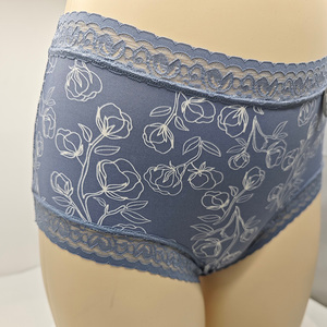 Mutandine Hipster di cotone Sexy da donna stile misto biancheria intima in pizzo a maglia stampa Bikini giovane ragazza moda vendita all'ingrosso all'ingrosso - Product Image 3