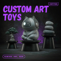 Figurines de robot de méditation en résine personnalisées, personnages zen, boîte mystère, jouets de créateur, fabricant OEM