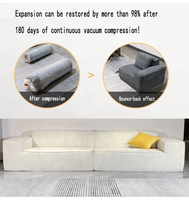 Nuevo Conjunto de Sofá Moderno y Compacto - Extensible, Plegable, de Tela con Función de Masaje, Tres Plazas, Ergonómico, Origen Jiangxi, Venta al por Mayor de Fábrica