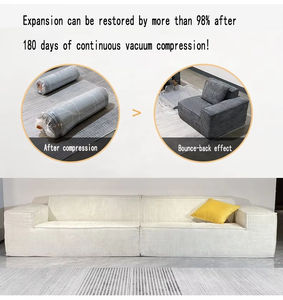 Nouvelles tendances : Ensemble de canapés modernes compressibles – Canapé trois places ergonomique en tissu massant, extensible et pliable, vente en gros directe usine d'origine Jiangxi - Product Image 3