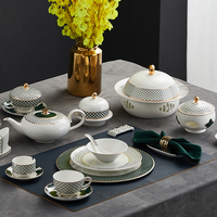Service de vaisselle classique en porcelaine fine P&T Chaozhou pour la restauration et la cuisine – Assiettes en céramique pour la salle à manger