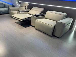 Sofá reclinable doble eléctrico de nuevo diseño, sofá reclinable, reposacabezas ajustable, sofá reclinable de 3 <span class=keywords><strong>plazas</strong></span> con portavasos - Product Image 5