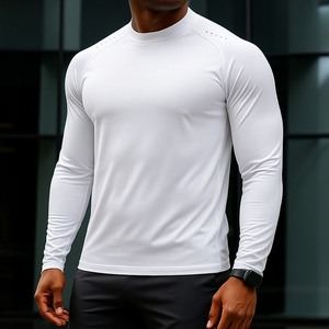 Camisetas Deportivas Transpirables de Secado Rápido para Hombre, Ropa Deportiva Activa, Camisetas de Gimnasio de Manga Larga al por Mayor - Product Image 1