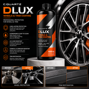 CQUARTZ D LUX 1000 มล. น้ำยาเคลือบเซรามิกสำหรับล้อและขอบประตู ป้องกันน้ำเกาะ ปกป้องขอบล้อ ฟื้นฟูพลาสติก ป้องกันรังสียูวี ทนทานต่อสารเคมี - Product Image 3