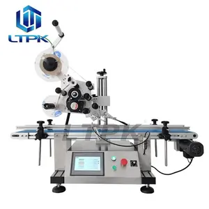 LTPK LT-160 Scratch Card Flat Surface Bottle Pouch Automatic Labeling Sticking Machine For Cosmetics