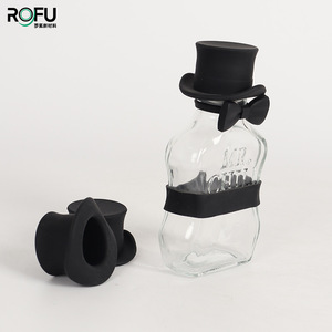Tapa de silicona Rofu con diseño de sombrero, sellado impermeable para botellas de vidrio, tapas creativas - Product Image 2
