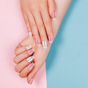 <span class=keywords><strong>Kit</strong></span> <span class=keywords><strong>de</strong></span> <span class=keywords><strong>uñas</strong></span> <span class=keywords><strong>postizas</strong></span> <span class=keywords><strong>de</strong></span> cobertura completa <span class=keywords><strong>para</strong></span> mujer y niña, color rosa y plateado, con pegamento <span class=keywords><strong>para</strong></span> <span class=keywords><strong>uñas</strong></span> y lima <span class=keywords><strong>para</strong></span> <span class=keywords><strong>uñas</strong></span>, 24 Uds. - Product Image 3