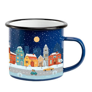 Taza esmaltada <span class=keywords><strong>de</strong></span> hierro personalizada con impresión colorida <span class=keywords><strong>de</strong></span> alta calidad <span class=keywords><strong>de</strong></span> <span class=keywords><strong>Navidad</strong></span> personalizada con logotipo - Product Image 3