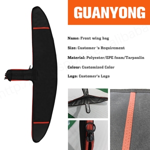 ฝาครอบปีกด้านหน้าทำจากพีวีซีมาใหม่สำหรับไฮโดรฟอยล์และซัพแพดเดิลบอร์ดกีฬาทางน้ำ-อุปกรณ์เสริมสีดำ - Product Image 3