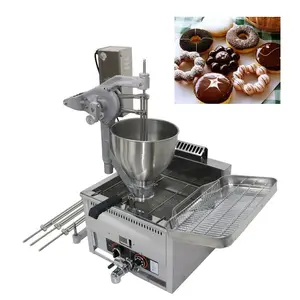 Hoàn toàn tự động Professionnel Pon de Vòng Mochi Donut bóng hoa mochi bánh rán máy với 3 khuôn mẫu