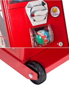 Máquina Expendedora de Cápsulas de Dulces para Exteriores, Cuerpo de Metal Rojo Resistente, para Cabina Telefónica - Product Image 4