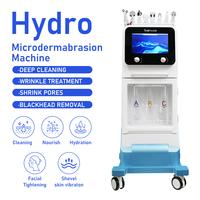Machine de nettoyage en profondeur Hydro Beauty professionnelle, soin du visage, élimination des points noirs, jet d'oxygène, machine de peeling facial