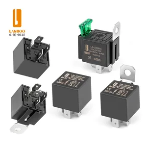 Реле автомобильное электромагнитное LANBOO, интегрированное, 4-контактное/5-контактное, модифицированное, высокотоковое, водонепроницаемое, 12В/24В, 80А, с функцией AUTO, высокой мощности - Product Image 1