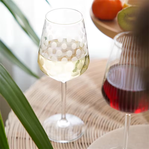 Verres <span class=keywords><strong>à</strong></span> <span class=keywords><strong>vin</strong></span> rouge classiques transparents de haute qualité pour les fêtes et les affaires, verres <span class=keywords><strong>à</strong></span> <span class=keywords><strong>pied</strong></span> haut avec motif tacheté, capacité de 300 ml - Product Image 1