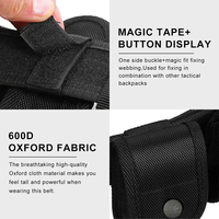 Ceinture Tactique Détachable pour Sécurité, Système Modulaire d'Équipement, Étui, Pochette Lampe Torche, Kits Utilitaire, Ceinture de Service Moulée