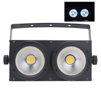 Audiencia de dos ojos de 200W LED con barra de luz lateral COB, luz de relleno para actuación de boda, luz de escenario controlada por DMX