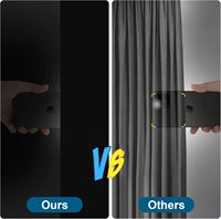 Tirai Jendela Portabel DIY Tanpa Bor, Tirai Blackout dengan Stiker/Tab untuk Kamar Tidur, Asrama, Ruang Media