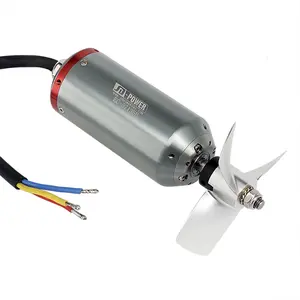 JD-power EC-57135B 3kw waterproof thruster electric underwater brushless motor with propeller for Surfing Boat IP68