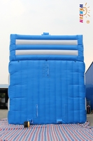 Glissière d'eau gonflable extérieure commerciale faite sur commande de PVC pour des adultes d'enfants