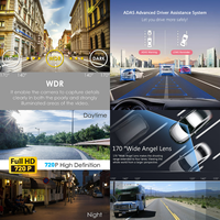 Stock UE/US/RU Podofo Mini Boîte Noire de Voiture ADAS Caméra de Tableau de Bord Enregistreur Vidéo Automatique USB DVR Vision Nocturne pour Autoradio Android