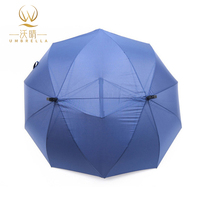 Parapluie de golf double auvent de haute qualité pour couples, motif droit moderne, grande surface extérieure, logo personnalisé, vente en gros