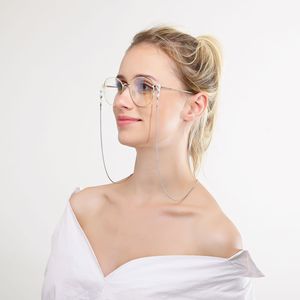 Cadena de gafas de Color plateado para hombres y mujeres, collar de serpiente de acero inoxidable, soporte de enlaces de gafas de sol, cadenas de abuela - Product Image 4