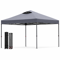 Parasol de camping extérieur léger, imperméable, résistant aux intempéries, double couche, installation rapide, coupe-vent, mini-tente pour la maison et le jardin