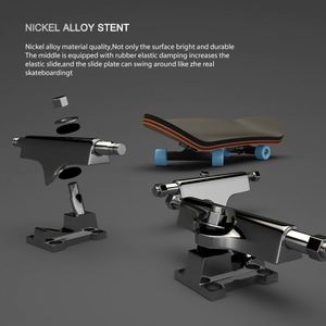 Mini Skateboard Professionnel en Bois avec Roues à Roulements – Jouet de Collection pour Enfants et Adultes - Product Image 4
