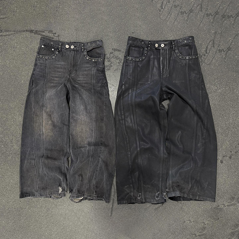 Jeans with Chains Stylish Durable Women's Trousers