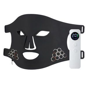 Masque facial LED à lumière photonique en silicone portable SHOmfrs avec lumière rouge 660/850 nm pour le traitement de l'acné - Product Image 1