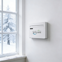 Climatisation monobloc sans unité extérieure, classe A, climatisation murale monobloc, onduleur, 10 000 BTU avec chauffage PTC