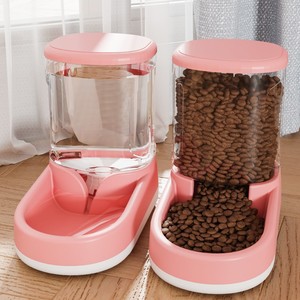 Large 4L Automatic Dog Cat Feeder And <strong>Water</strong> Dispenser Eco-Friendly Plastic <strong>Pet</strong> Food Bowl For Walking Occasions 5L Capacity - Product Image 5