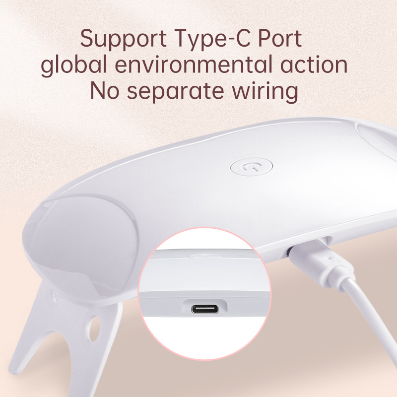 Энергосберегающий и портативный солнечный мини-светильник Iksbeauty из Шэньчжэня, 6 Вт, УФ-светодиодная лампа для ногтей для отверждения гель-лака, лампа для сушки геля