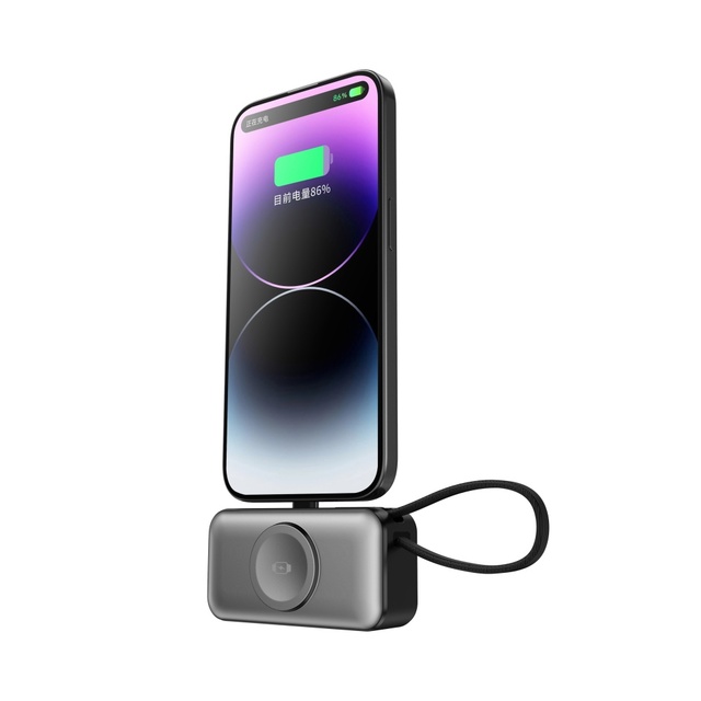3 in 1 Mini Power Bank 10000mah Small Capsule 5000mah Pocket for Power Bank Compact Build in Cables Mini Power Bank