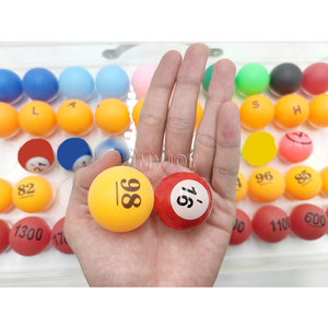 Biểu Tượng Tùy Chỉnh Màu Sắc Mini Nhựa Viên Nang Mock Số Lượng Lớn 38Mm 55Mm Lotto Cao Su Ping Pong Xổ Số Bóng Cho Xổ Số Trò Chơi - Product Image 4
