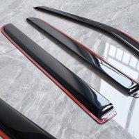Protectores de Lluvia para Ventanas, Visores para Ventanas de Camioneta Ford F 150 Raptor Crew Cab, Accesorios