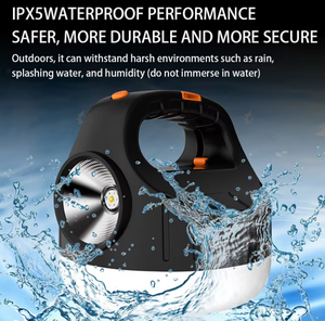 Lampes solaires LED d'extérieur pour le camping, lanternes portables rechargeables par USB, lumières d'urgence pour la pêche, le barbecue, l'éclairage de camping - Product Image 2