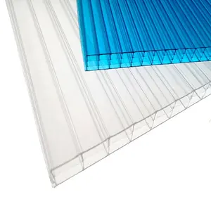 100% vierge bayer 8mm clair transparent panneau de polycarbonate de couleur feuille de toiture en plastique pour les sunrooms