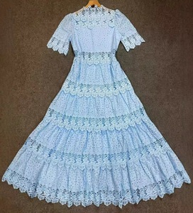 sachin and babi light blue dress Suvi Crochet T-shirt Dress