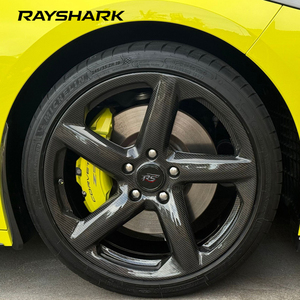 Cerchi Forgiati Monoblocco RS Custom 5x120 con Rivestimento in Fibra di Carbonio, <span class=keywords><strong>5</strong></span> Razze, 19 20 21 Pollici per Corvette C8 Z06 Z51 - Product Image 3