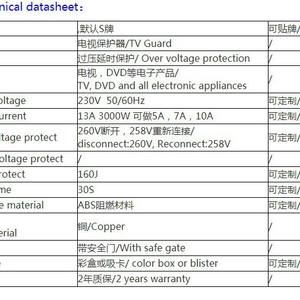 Supresor de Picos de Voltaje Supanking para Refrigerador y Congelador, Protector de TV y DVD de 13A, Enchufe Estándar Británico - Product Image 3