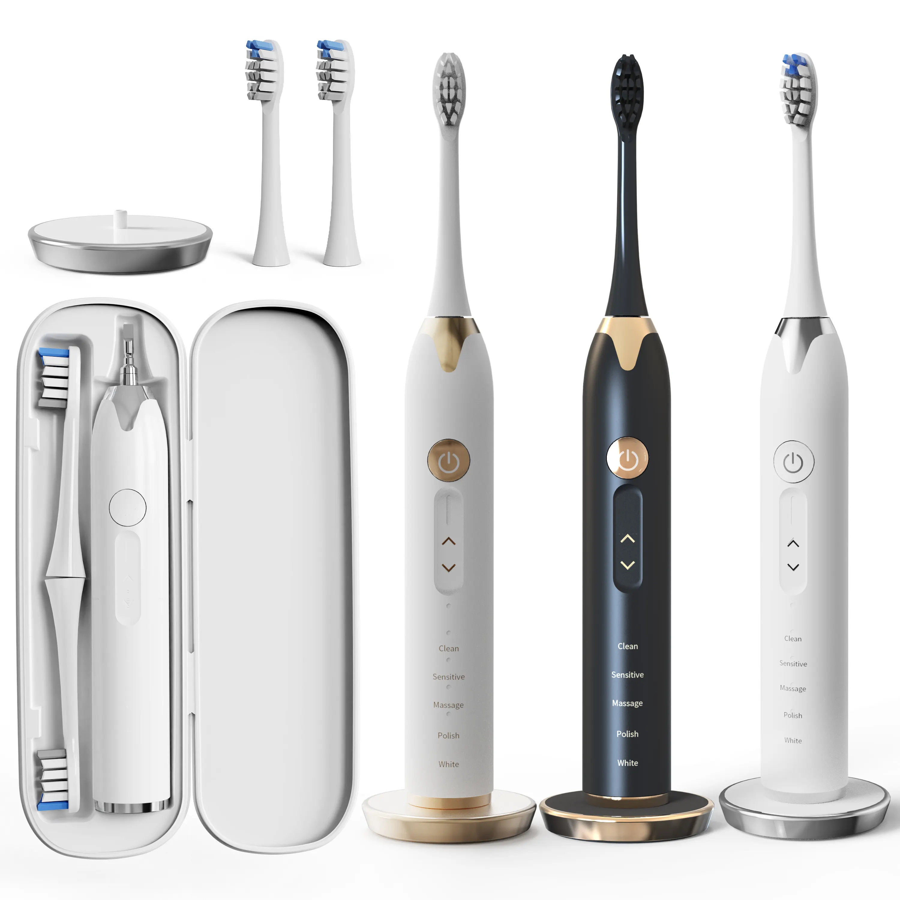 PRESSURE SENSOR and TOUCH CONTROL sonic electric toothbrush 48000 strokes/min electronic toothbrush travel