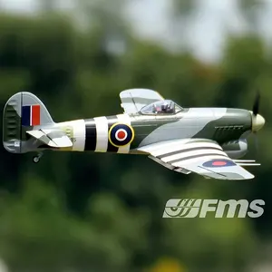 FMS 1100mm kanat açıklığı RC uçak PNP tarafından İkinci dünya savaşı RAF Hawker tayfun bölünmüş flep ile gelişmiş manevra ve geri çekilir