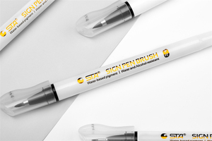 Sta nước dựa trên màu đen sắc tố lót dấu hiệu đánh dấu bút bàn chải thiết lập tốt cho phác thảo và vẽ bán sỉ - Product Image 3